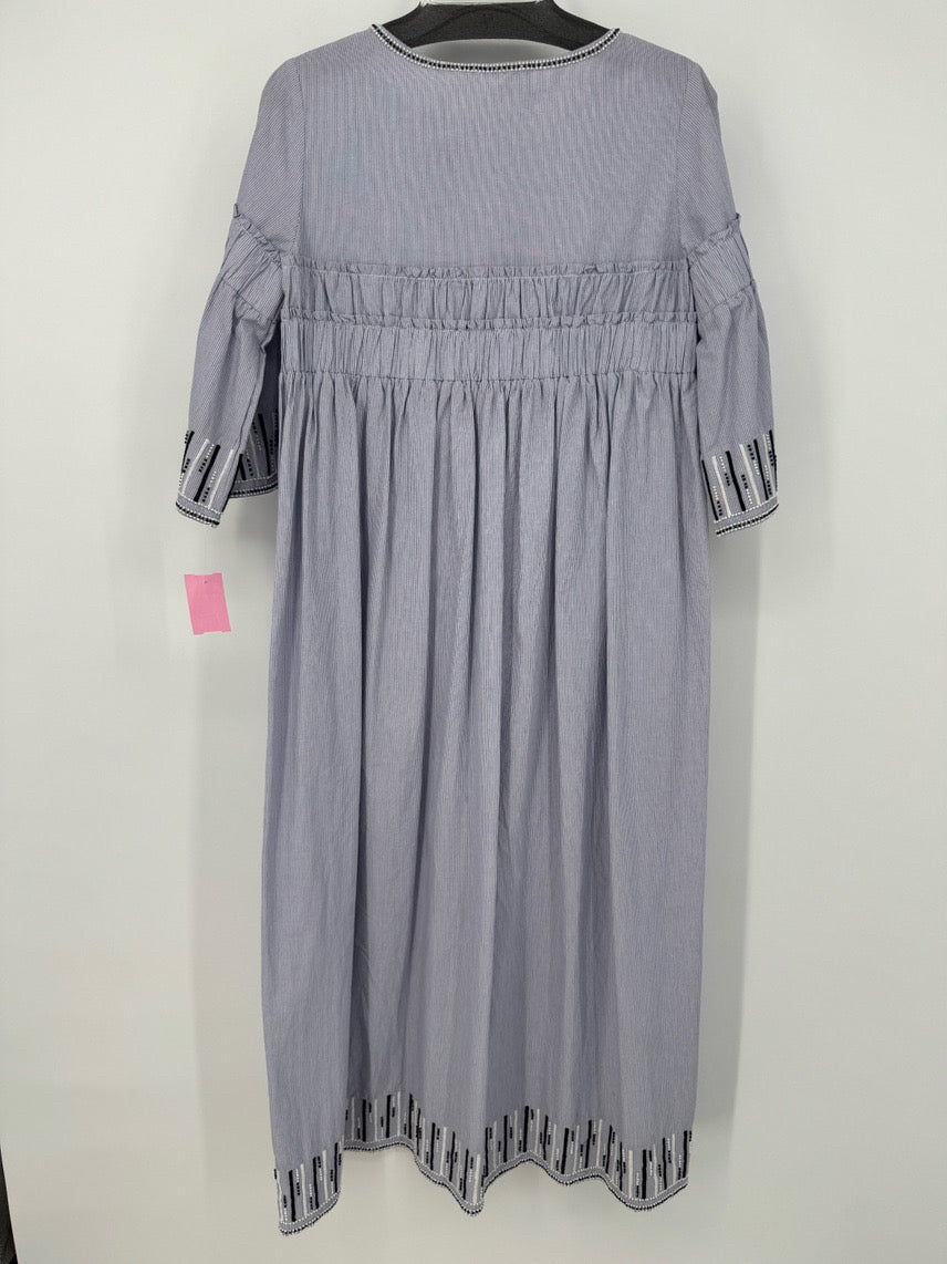 JUCCA Size S Blue Beaded Detail Maxi-Dress