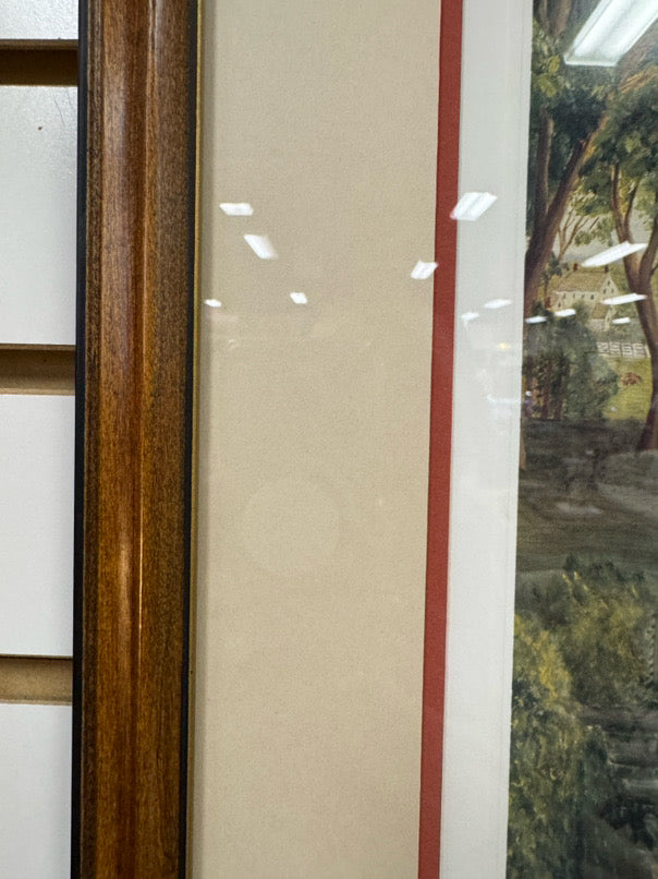 PB GRAY Old Salem Framed Print