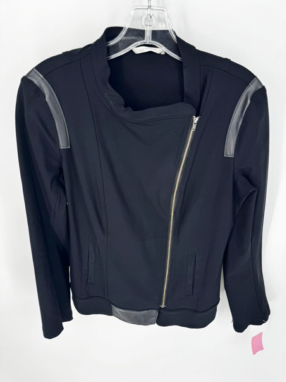 ELAINE KIM Size M Black Side Zip Jacket
