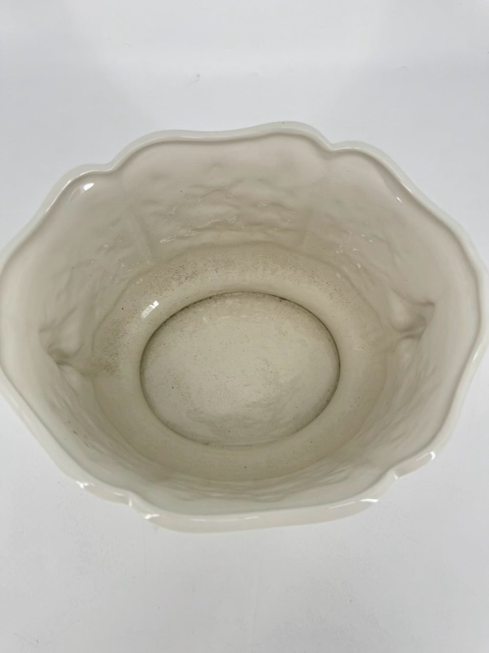 MOTTAHEDEH White Porcelain Oval Cachepot w/ Handles