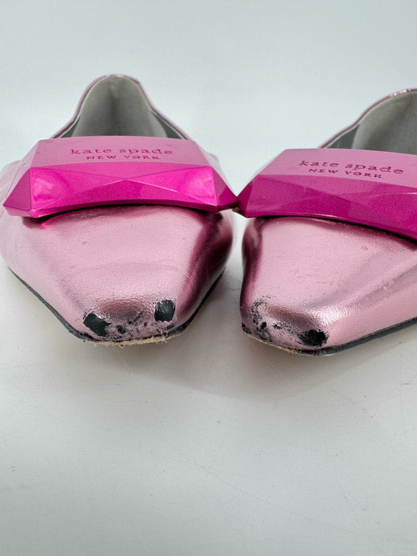 KATE SPADE Size WMNS 8.5 Pink Leather Flats