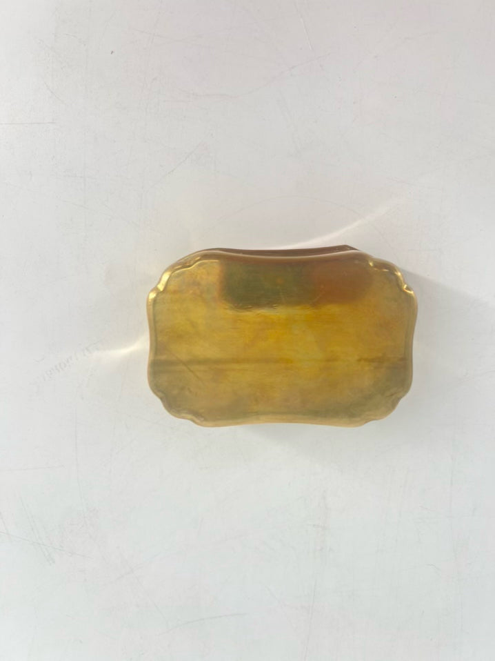 Gold Tone Brass 19th Century Trinket Box