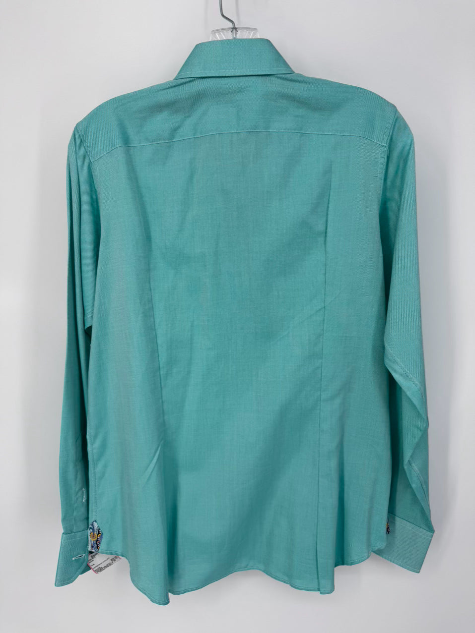 DEREGNAUCOURT Size S Teal Button Up Blouse