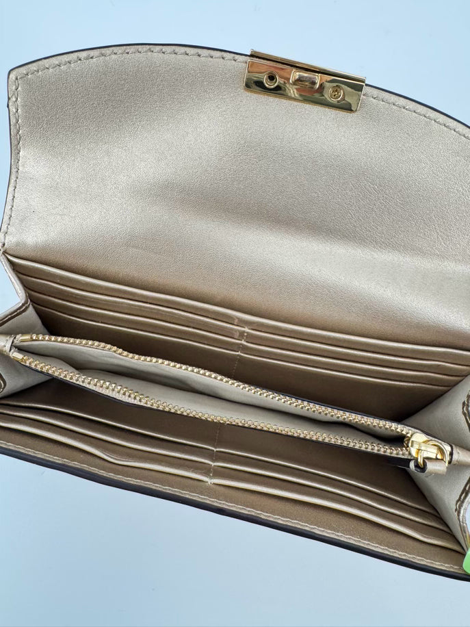 RALPH LAUREN Gold Alligator Wallet