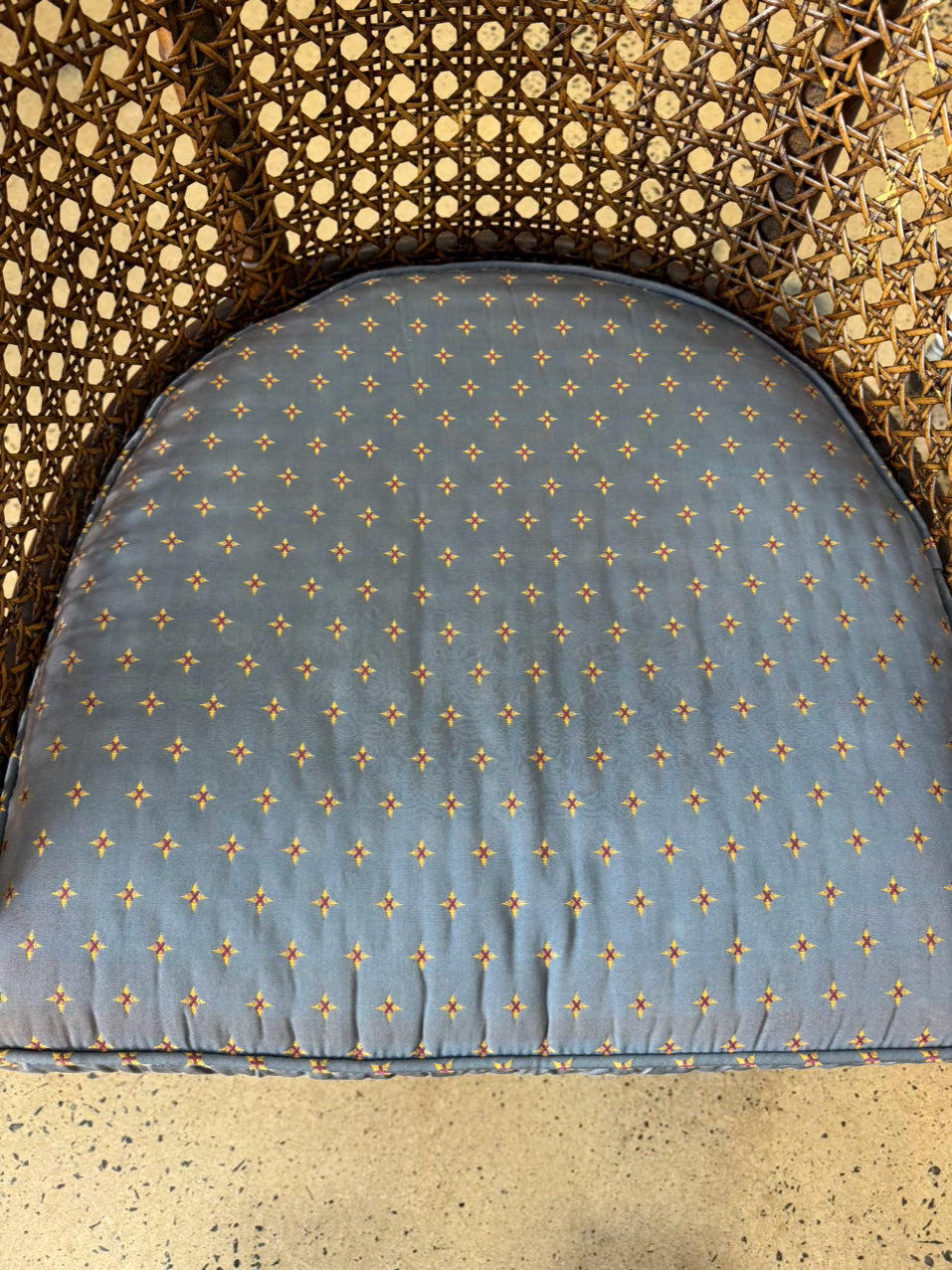 VINTAGE Cane & Bamboo Look Chair