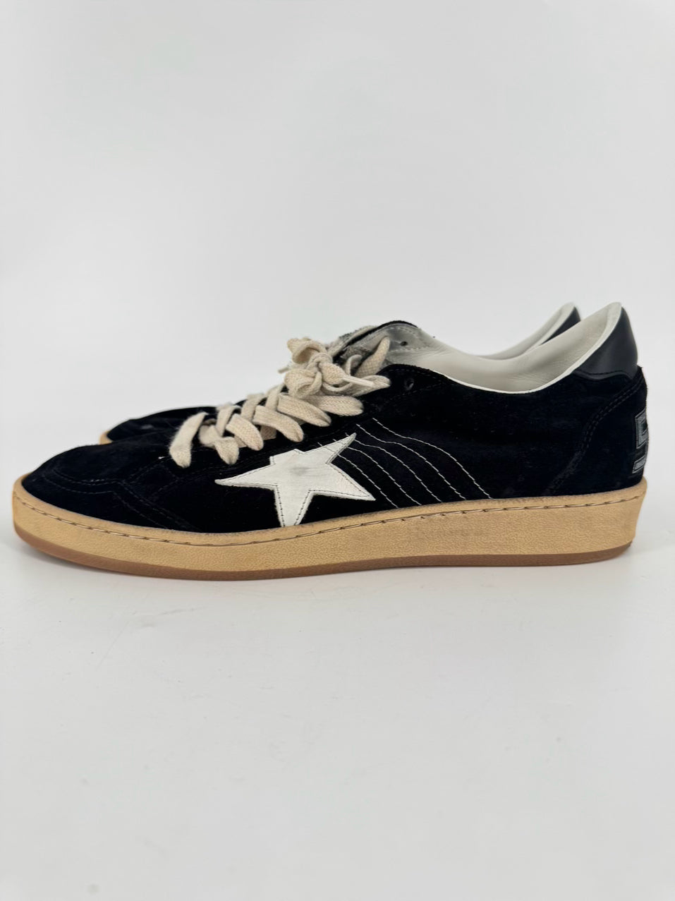 GOLDEN GOOSE X CONVERSE Size 40 Black Suede Sneakers
