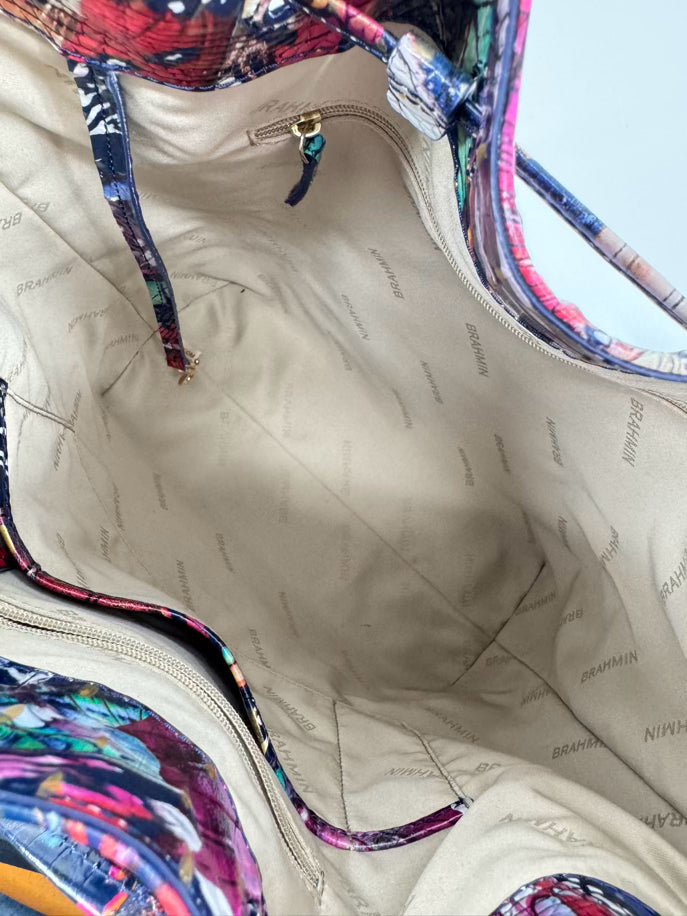 BRAHMIN Multi-Color Leather Marlowe Melbourne Metamorphosis Crossbody Bag NWT