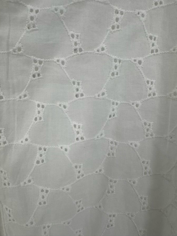 ARTLOVE Size 36 White Eyelet Aminah Blouse NWT