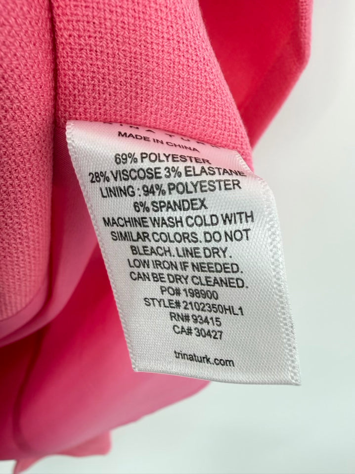 TRINA TURK Size 6 Pink Sleeveless Dress NWT