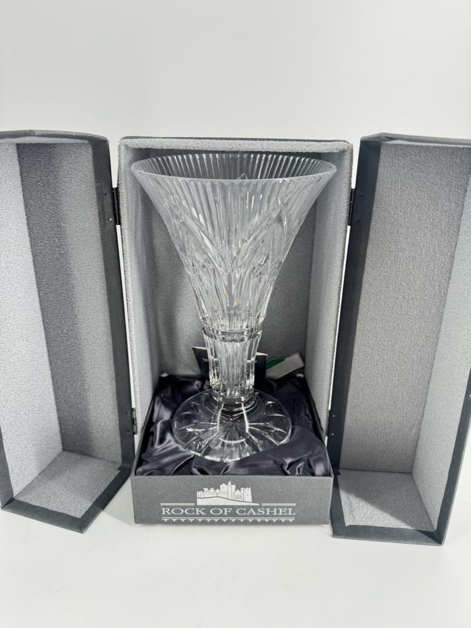 WATERFORD Crystal Romance of Ireland Rock of Cashel Vase