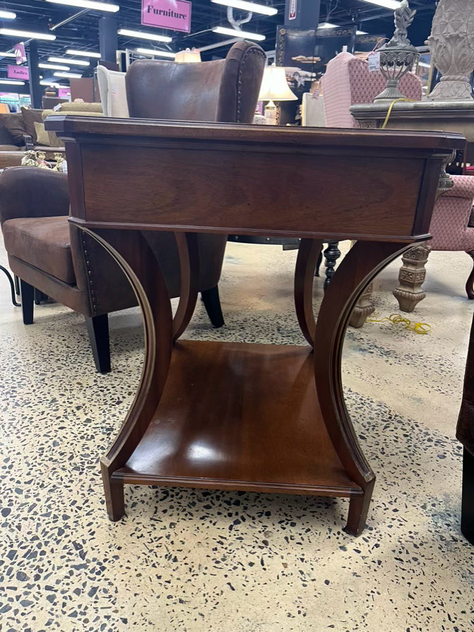 BAKER Wood Occasional Table W/ Drawer