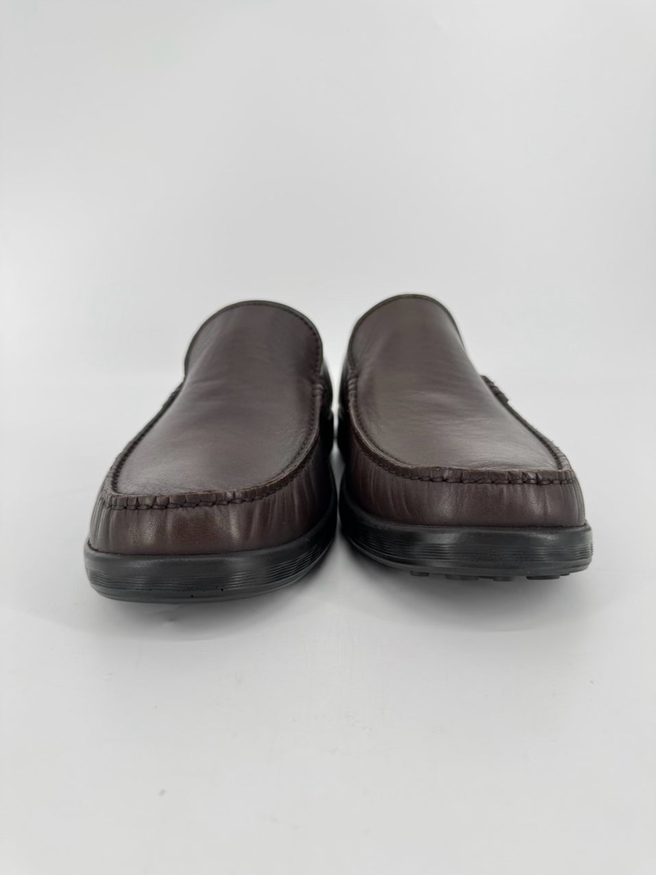 ECCO Size 43 Chocolate Leather Casual Shoes NWT