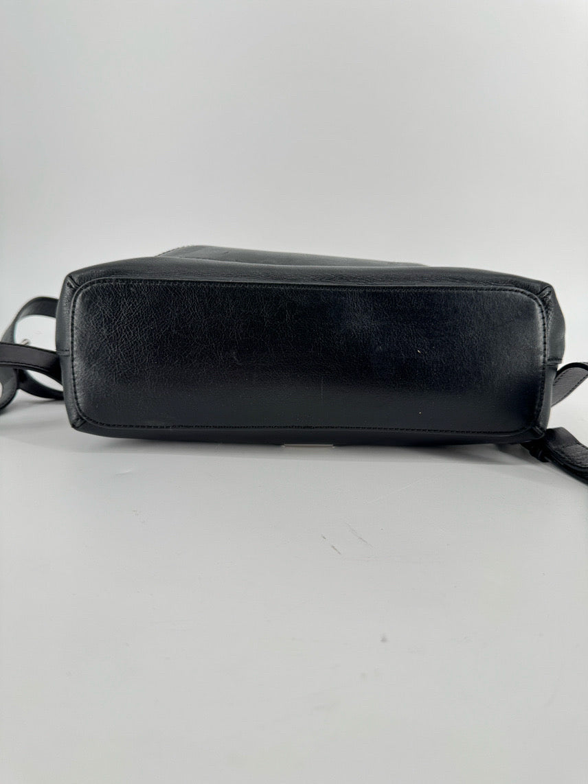 REBECCA MINKOFF Black Leather Backpack