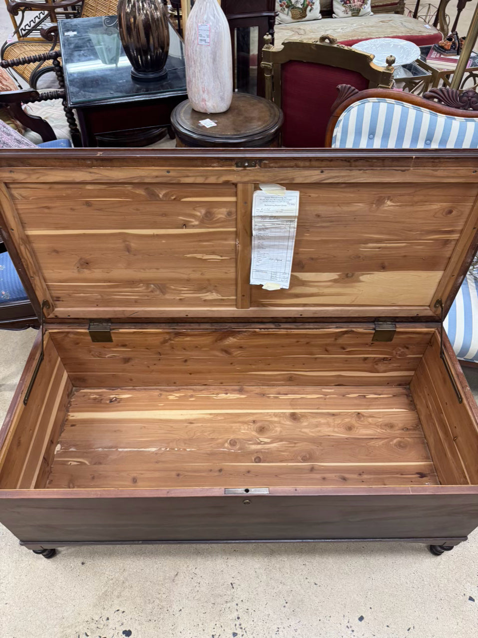 VINTAGE Cedar Lining Blanket Chest