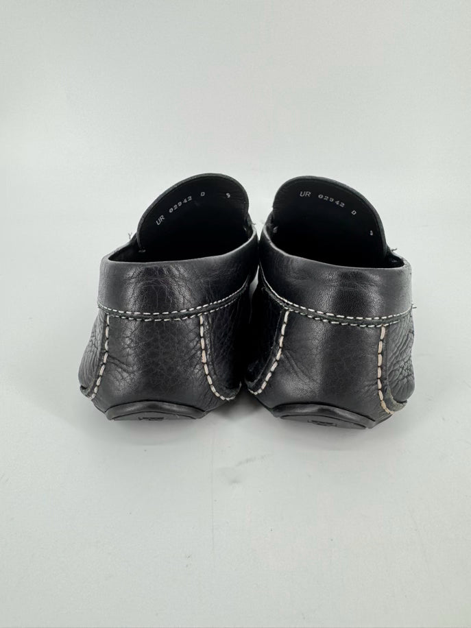 SALVATORE FERRAGAMO Size 9 Black Leather Horsebit Loafers