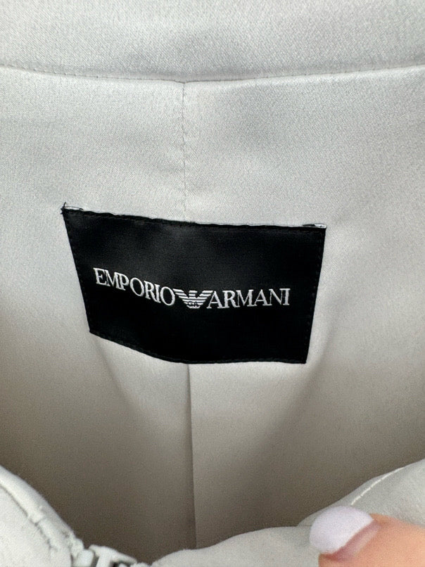 EMPORIO ARMANI Size 46 Light Gray Jacket NWT