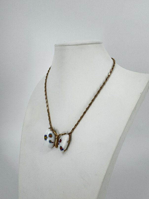 EISENBERG ICE Gold Tone Butterfly Pendant Necklace