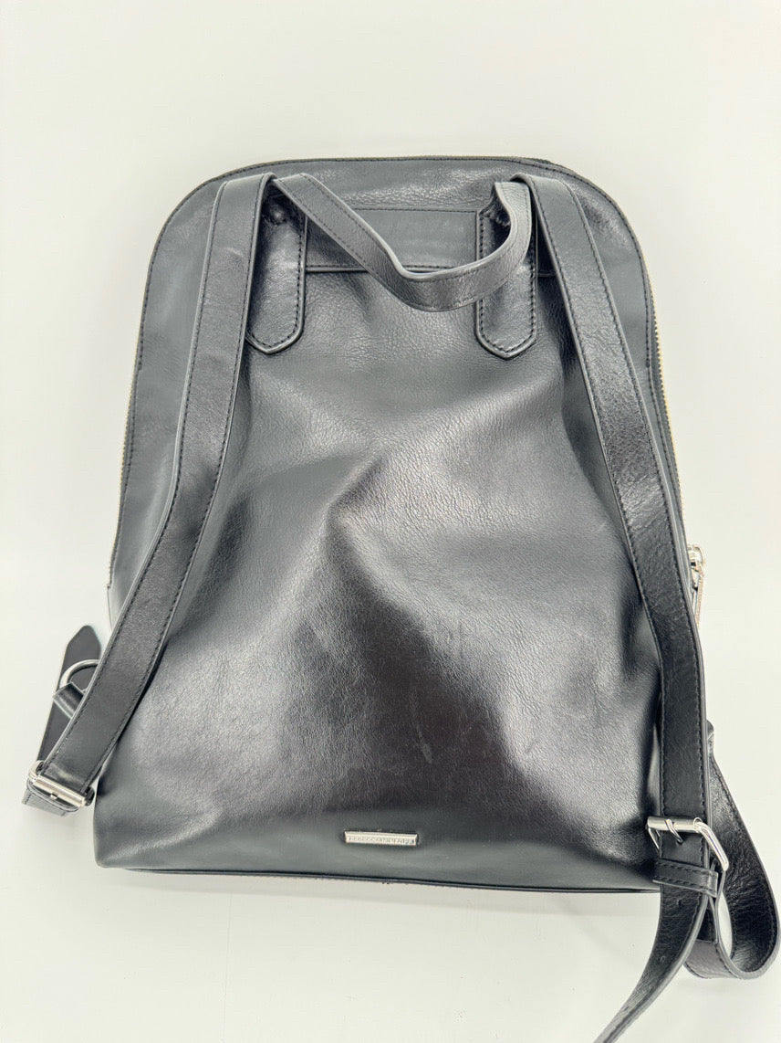 REBECCA MINKOFF Black Leather Backpack