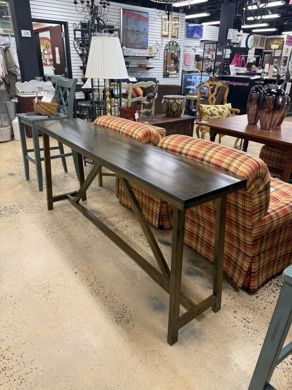 Wood Medium Brown Console