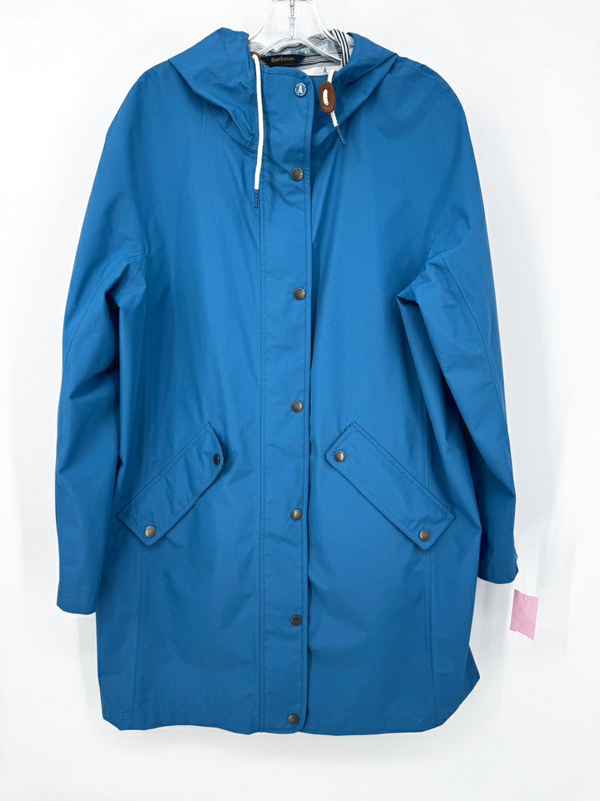 BARBOUR Size 12 Blue Rain Jacket