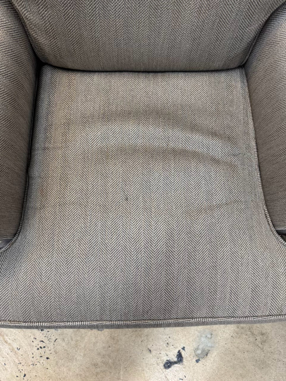 Gray Herringbone Chair