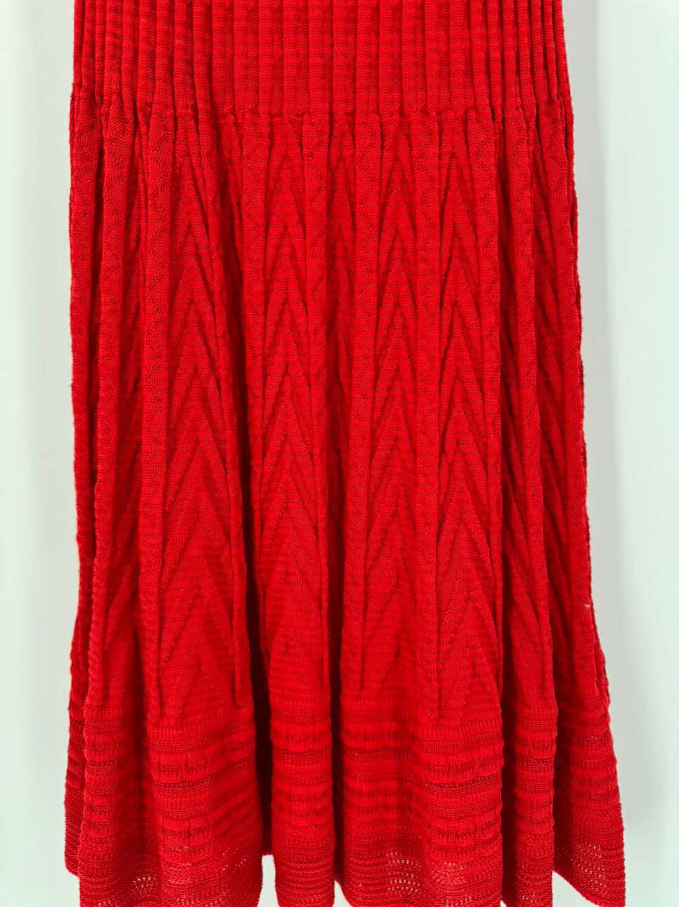 MISSONI Size 46 Fire Knit Sleeveless Dress w/ Slip
