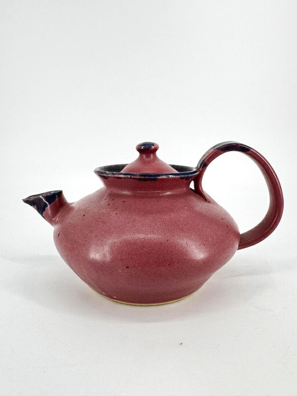 SHELTON POTTERY Purple & Rose Teapot