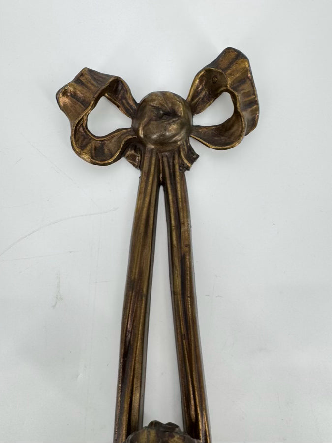 Brass Cupid & Bow Candle Sconce