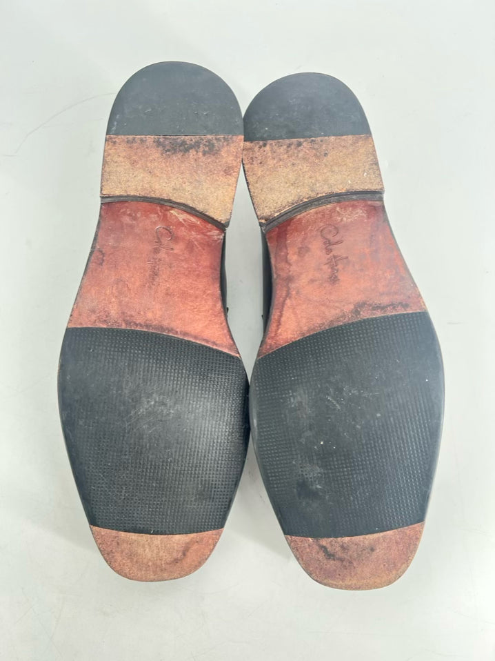 COLE HAAN Size 10.5 Black Leather Dress Shoes