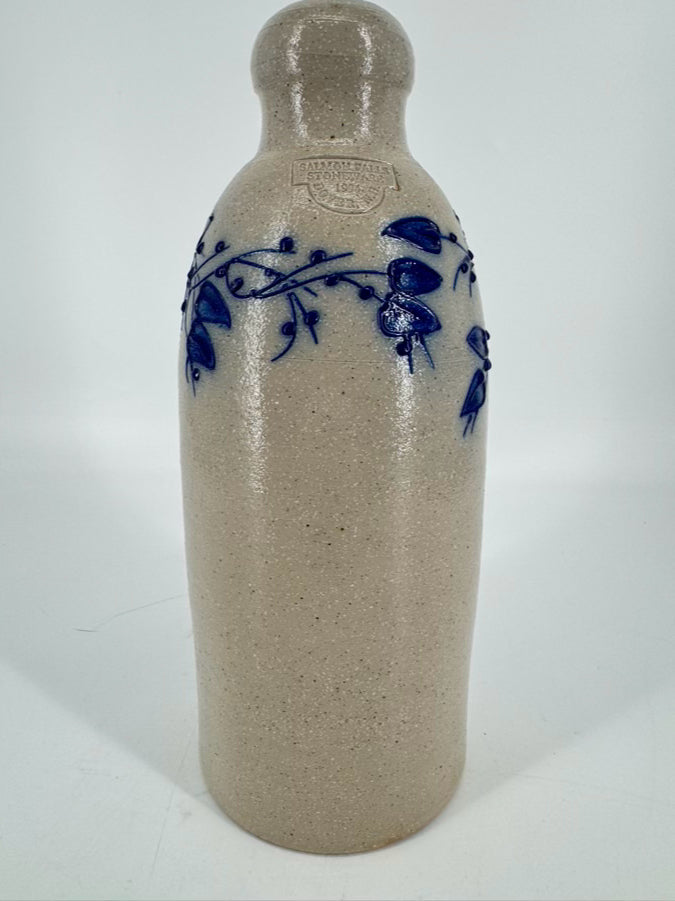 SALMON FALLS Gray & Blue Stoneware Jug