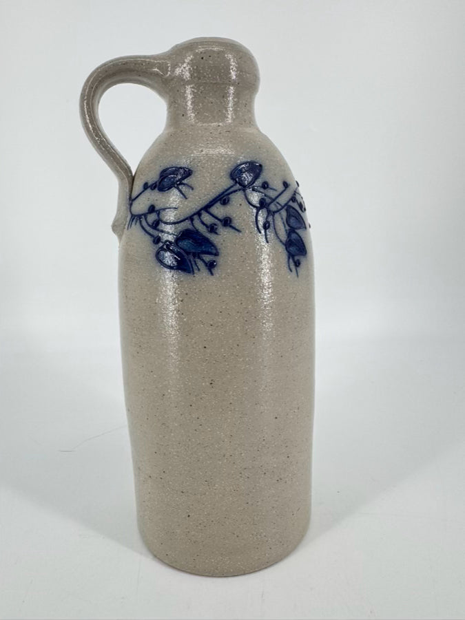 SALMON FALLS Gray & Blue Stoneware Jug
