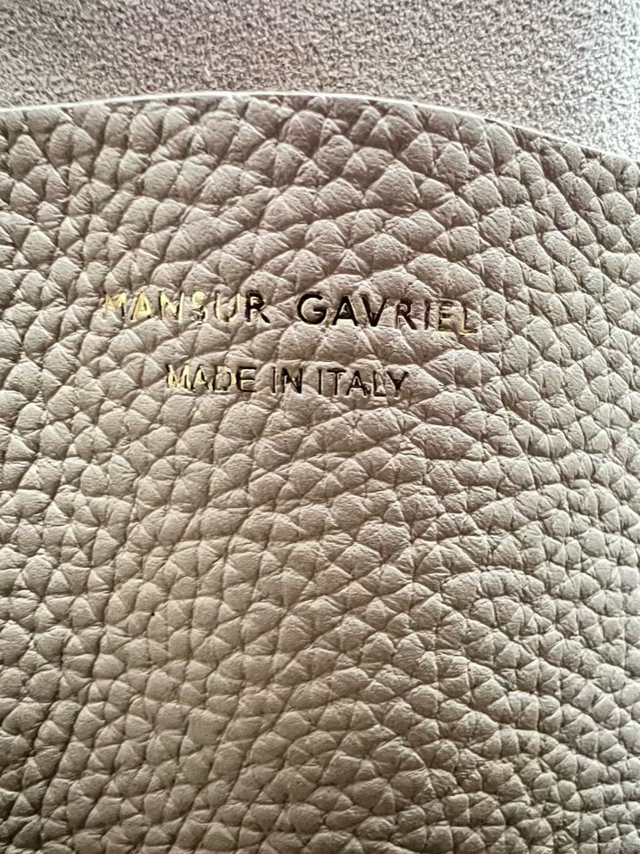 MANSUR GAVRIEL Cream Leather Tote Bag NWT