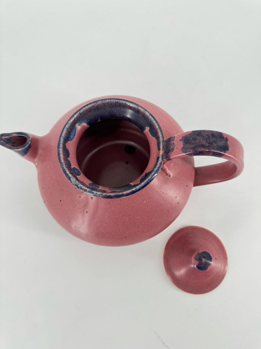 SHELTON POTTERY Purple & Rose Teapot