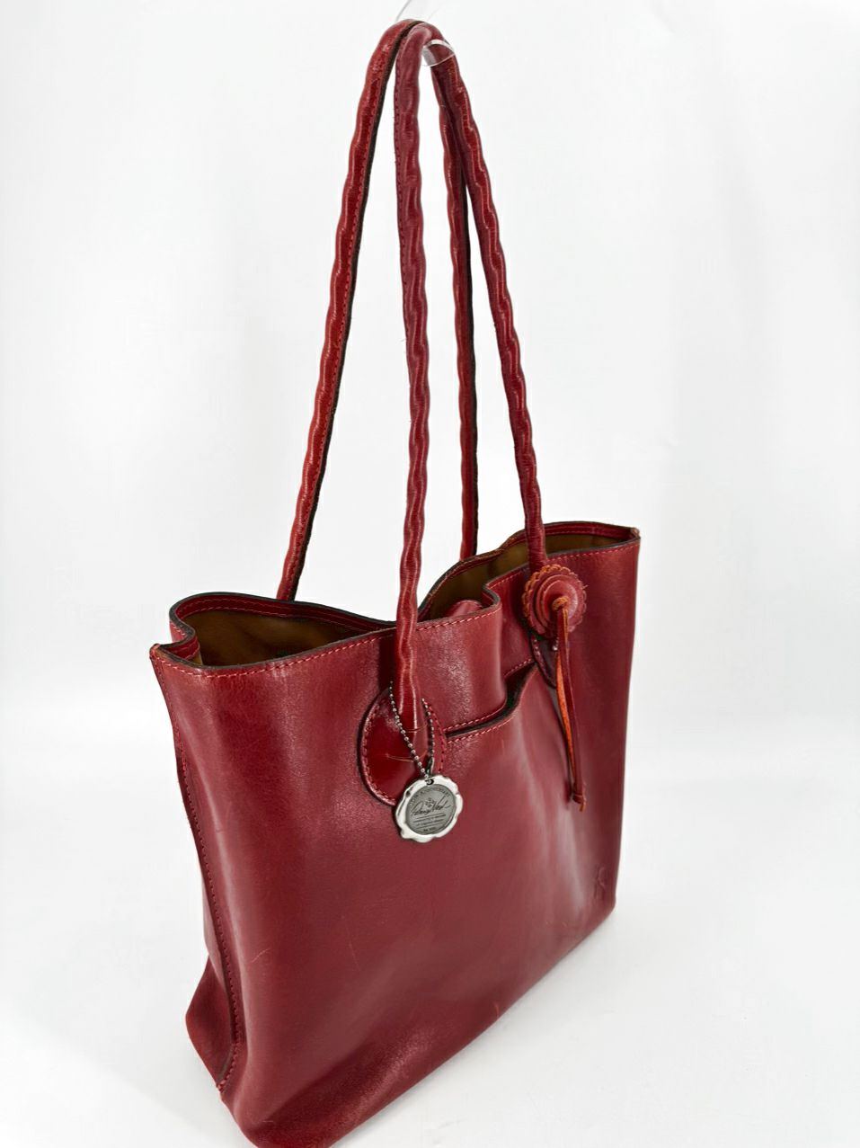 PATRICIA NASH Burgundy Leather Purse