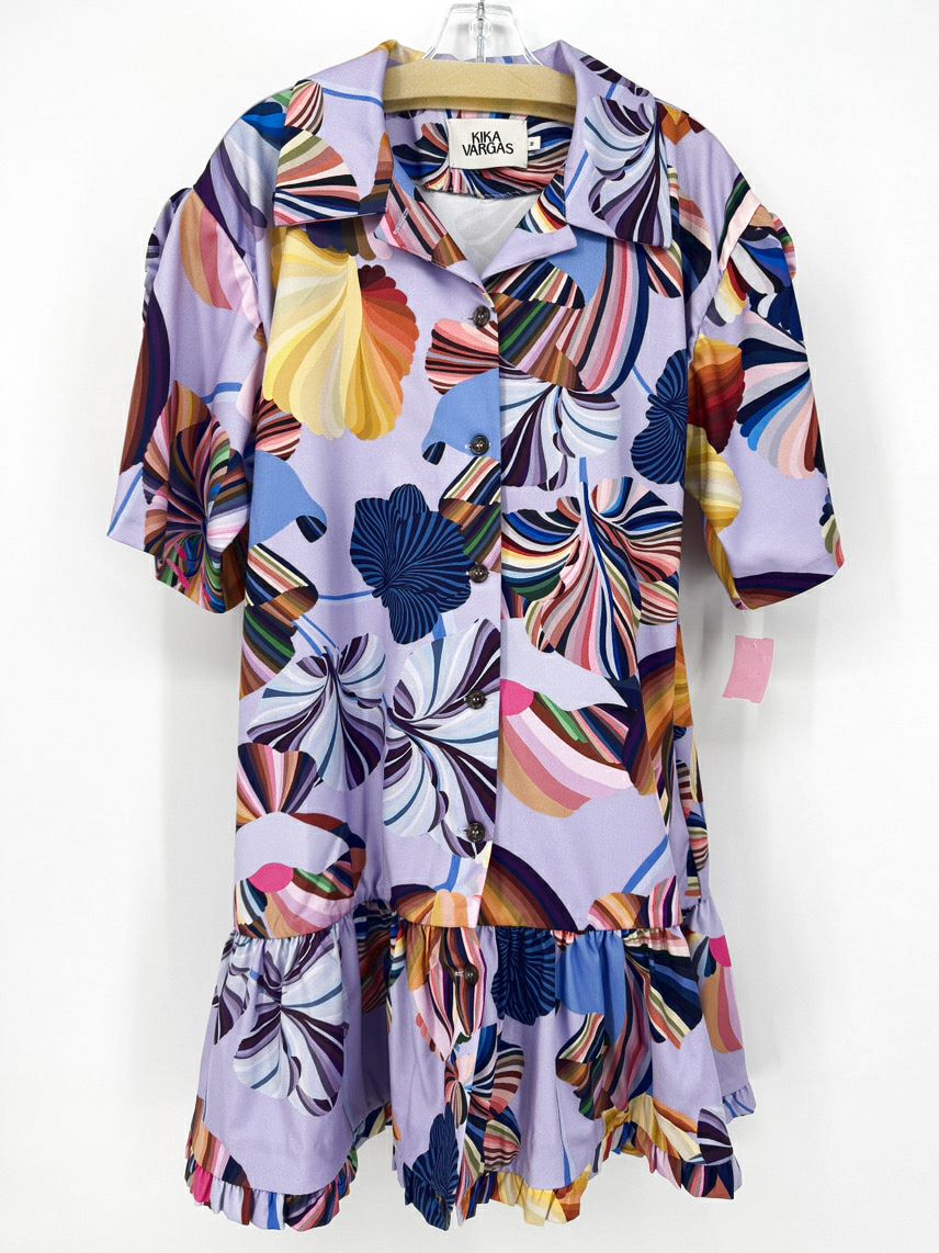 KIKA VARGAS Size M Lavender Print Dress