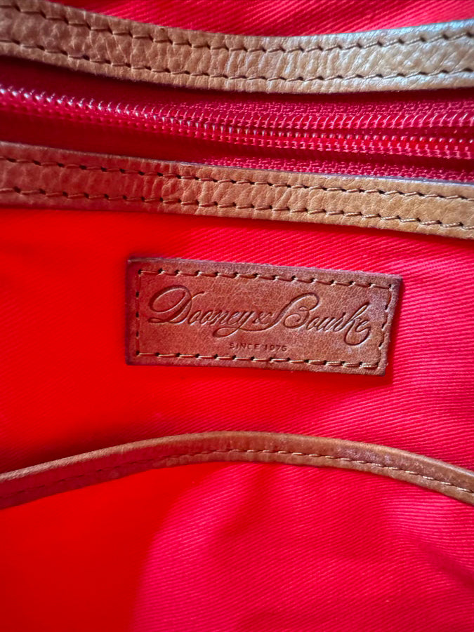 DOONEY & BOURKE Cognac Leather Crossbody Purse