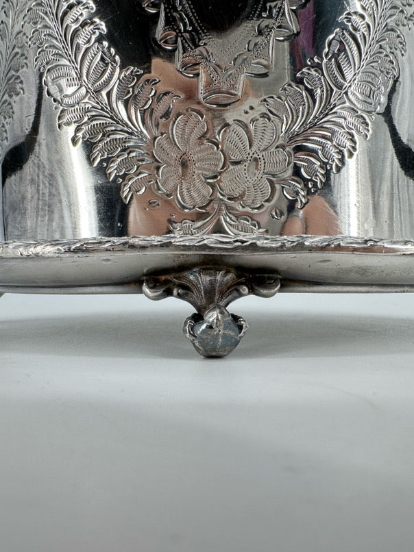 VINTAGE Silver Plate Biscuit Box