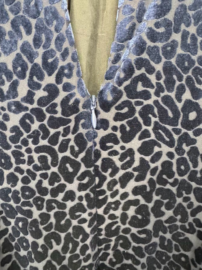 CROSBY BY MOLLIE BURCH Size M Midnight Leopard Print Maxi-Dress NWT