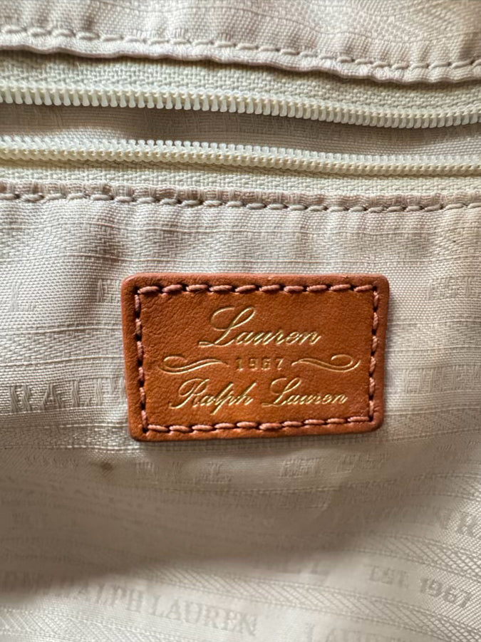 LAUREN RALPH LAUREN Buff Suede Purse