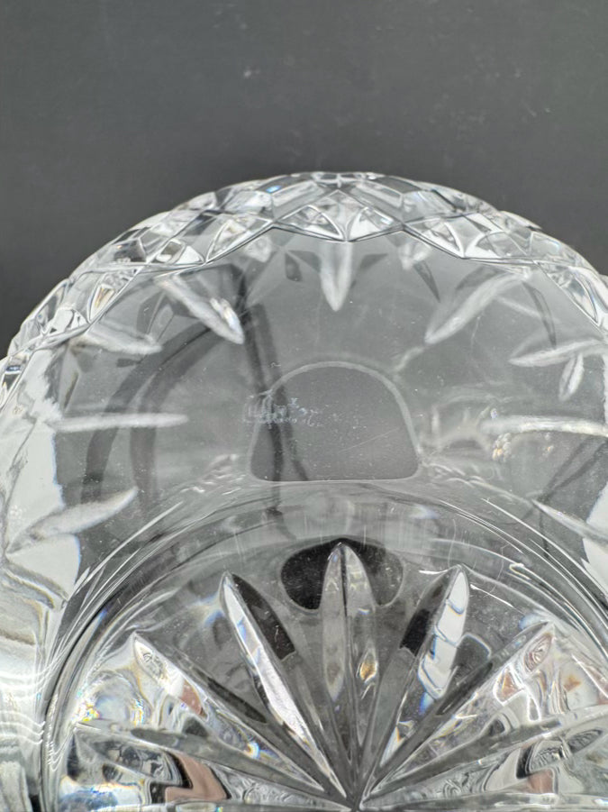 WATERFORD Clear Crystal Rose Bowl Vase