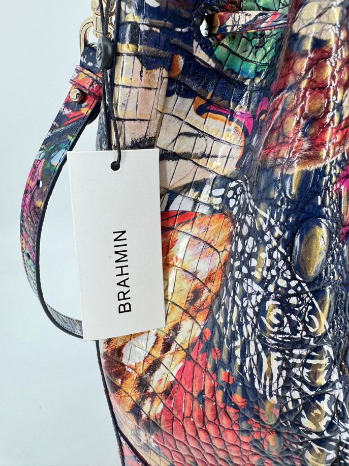 BRAHMIN Multi-Color Leather Marlowe Melbourne Metamorphosis Crossbody Bag NWT
