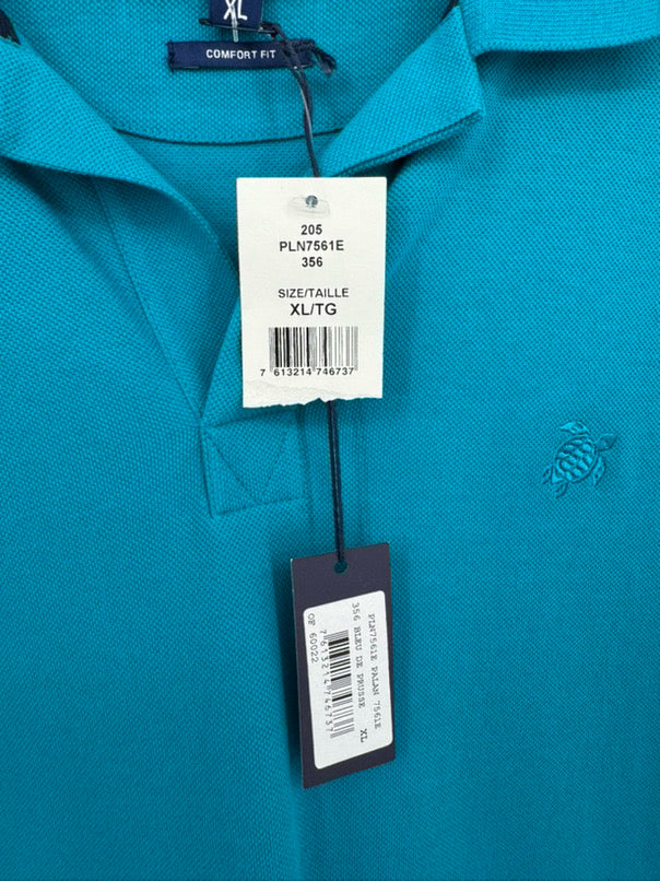VILEBREQUIN Size XL Turquoise Short Sleeve Shirt NWT