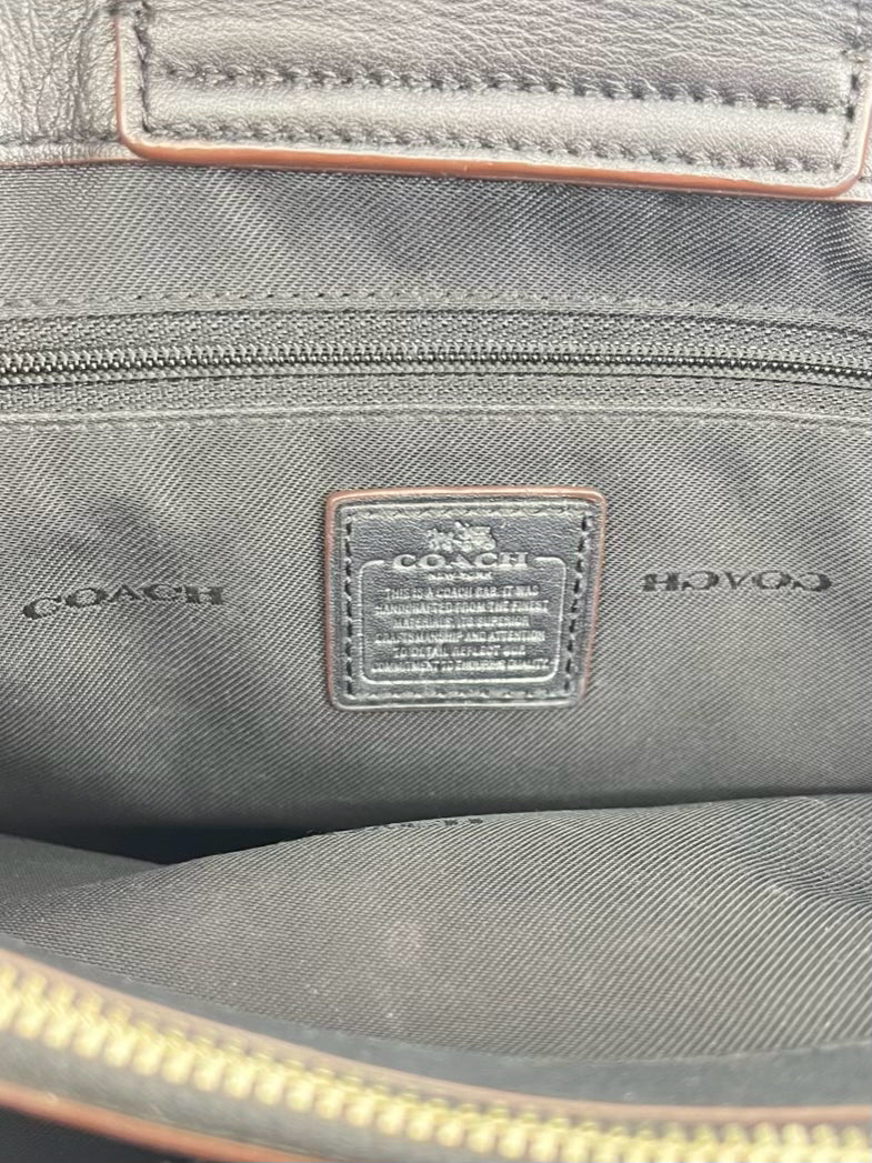 COACH Brown Leather Swagger Tote