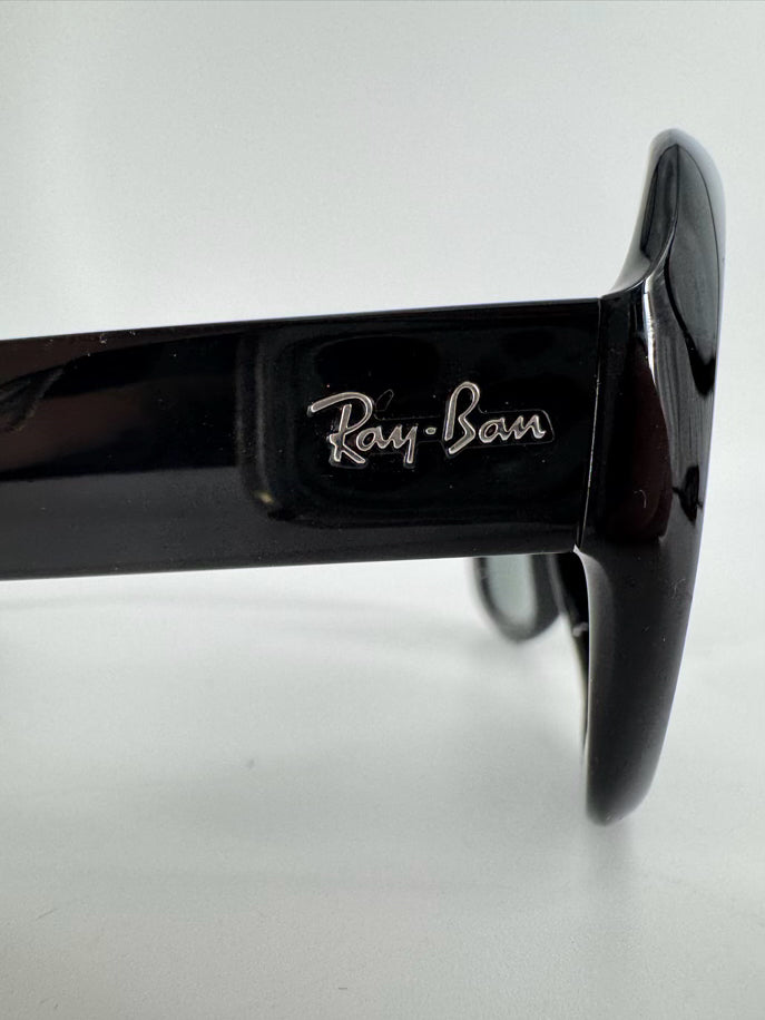 RAY BAN Black Round Sunglasses