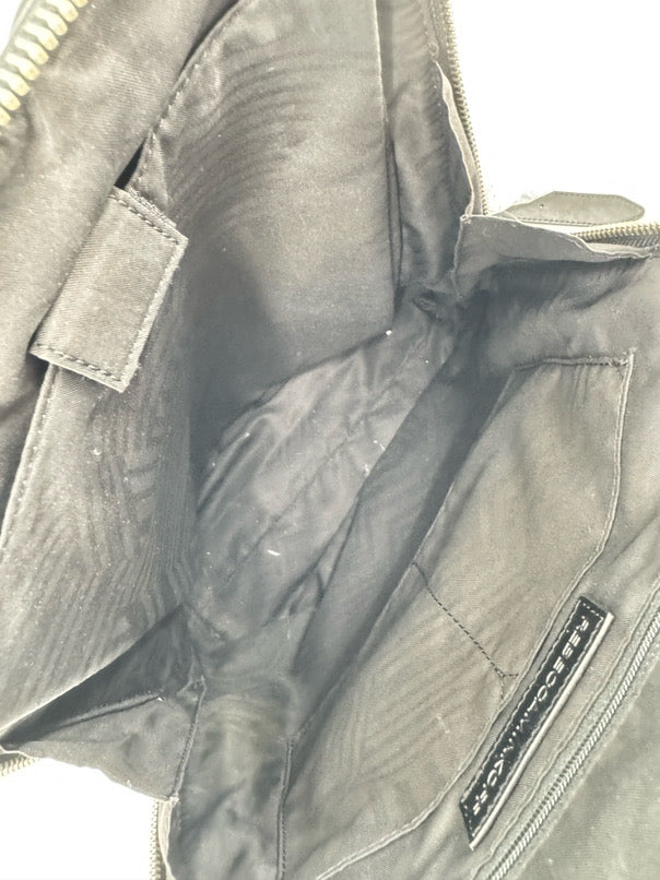 REBECCA MINKOFF Black Leather Backpack