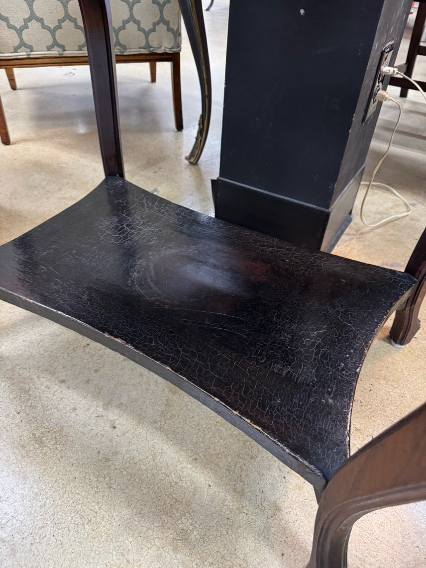 VINTAGE Wood & Marble Victorian Occasional Table