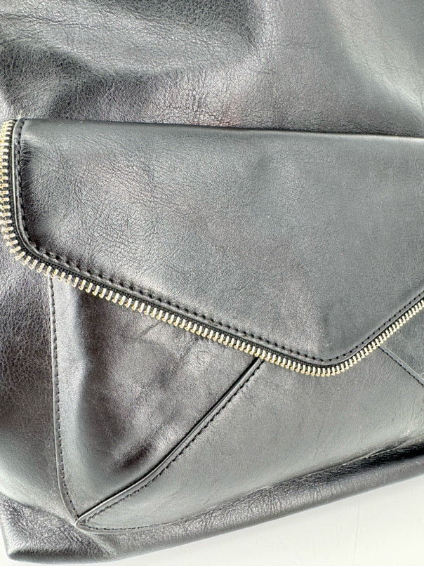 REBECCA MINKOFF Black Leather Backpack