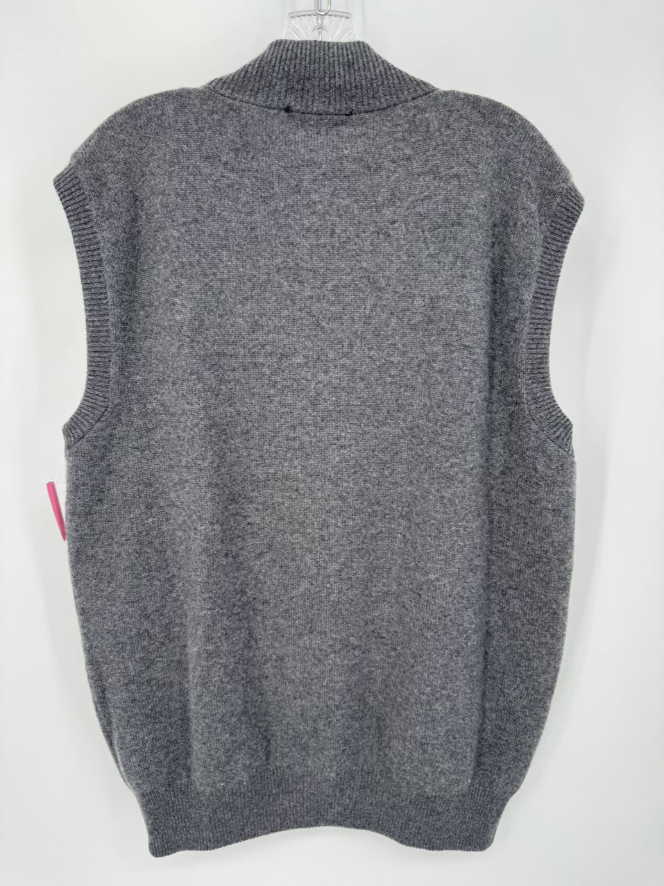 Size XL Gray & Navy Cashmere Reversible Vest