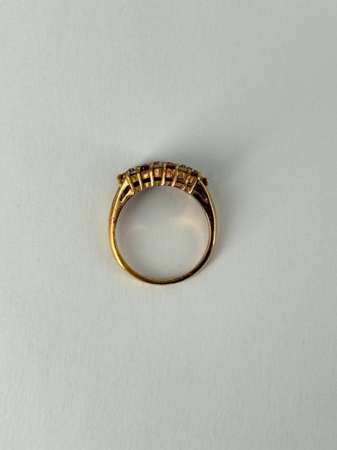 14K Ruby & Diamond Ring