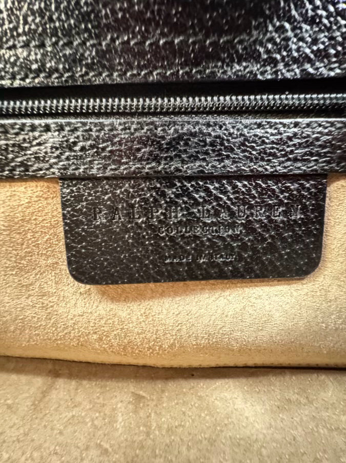 RALPH LAUREN Black Leather Purse